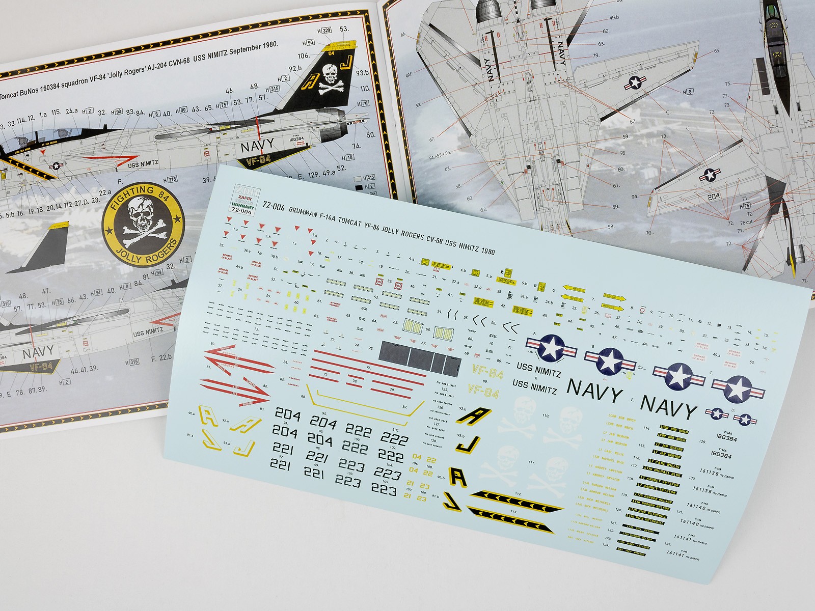 F-14A Tomcat VF-84 "Jolly Rogers" CVN-68 1980