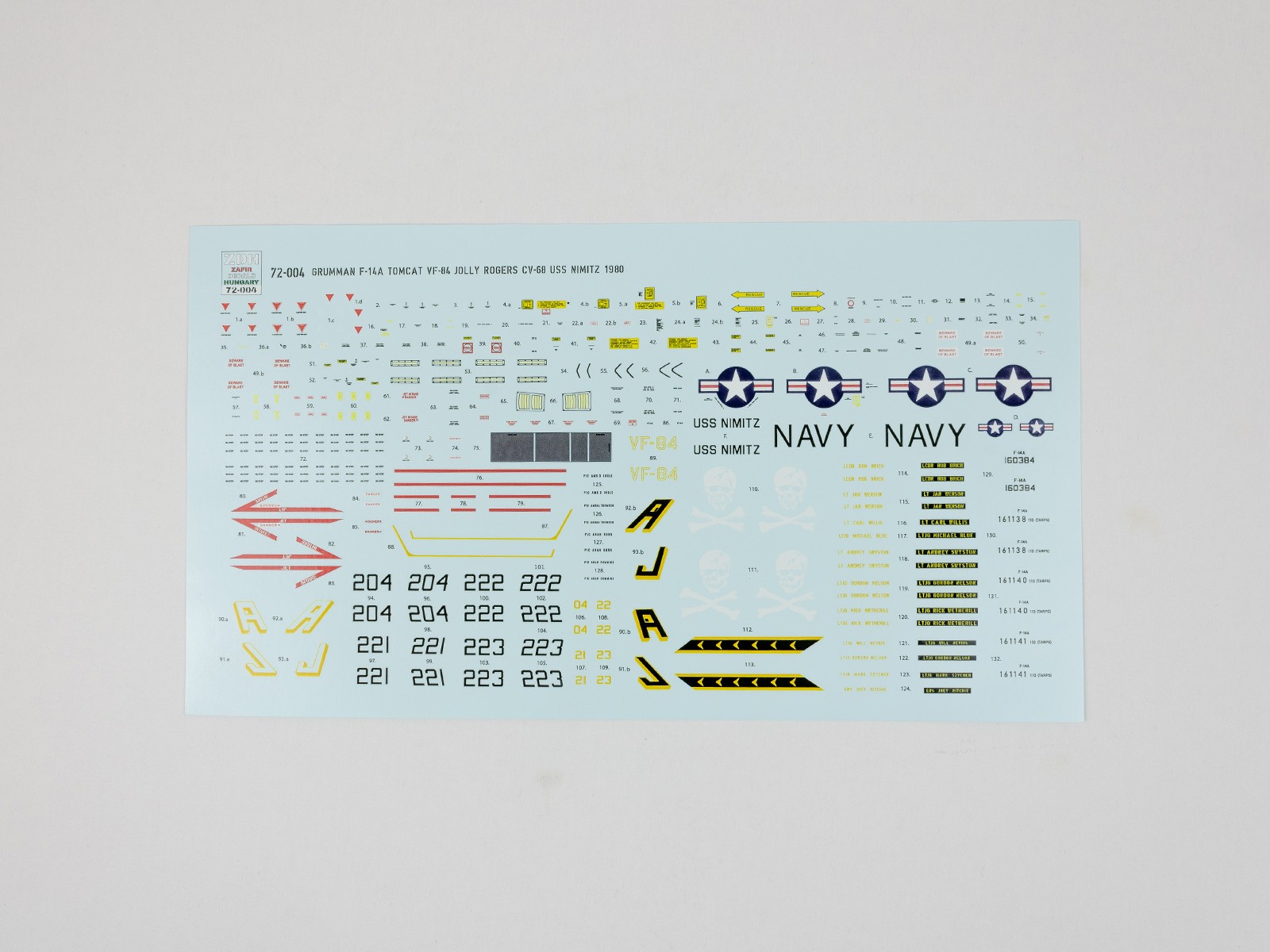 F-14A Tomcat VF-84 "Jolly Rogers" CVN-68 1980