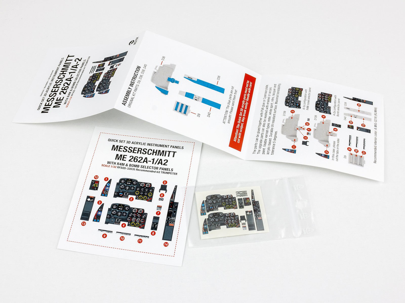 Me 262A-1/A-2 with R4M & Bomb selector panel