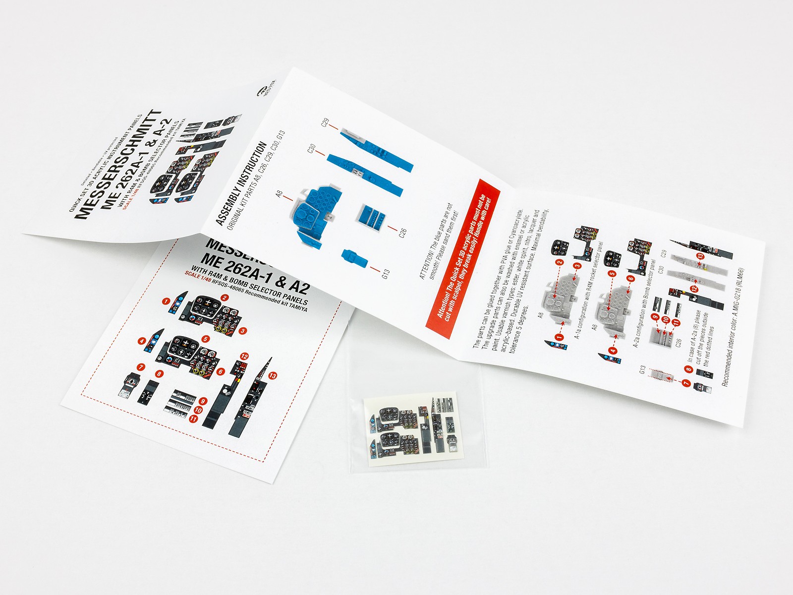 Me 262A-1/A-2 with R4M & Bomb selector panel
